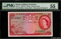1 Dollar CARAÏBES  1960 P.07c