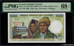 5000 Francs COMOROS  1984 P.12b UNC