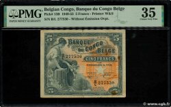5 Francs CONGO BELGE  1952 P.13B TTB+
