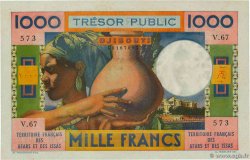 1000 Francs DJIBUTI  1974 P.32 AU+