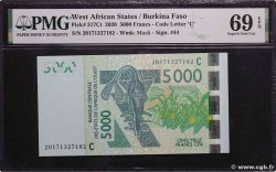 5000 Francs STATI AMERICANI AFRICANI  2020 P.317Ct