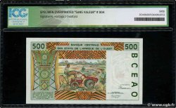 500 Francs Spécimen ESTADOS DEL OESTE AFRICANO  1992 P.810Tbs SC+