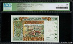 500 Francs Spécimen WEST AFRIKANISCHE STAATEN  1992 P.810Tbs fST+