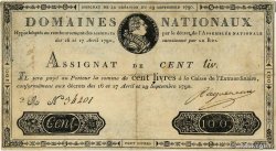 100 Livres FRANCIA  1790 Ass.09a MB