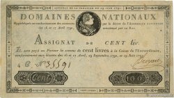 100 Livres FRANCE  1791 Ass.15a TTB