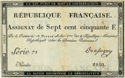 750 Francs FRANCE  1795 Ass.49a VF-