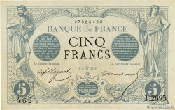 5 Francs NOIR FRANCE  1873 F.01.19 XF-