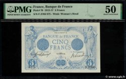 5 Francs BLEU FRANCIA  1914 F.02.22 EBC+