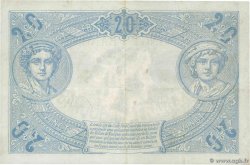 20 Francs BLEU Numéro spécial FRANKREICH  1912 F.10.02 fVZ