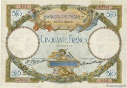 50 Francs LUC OLIVIER MERSON FRANCIA  1930 F.15.04a MB