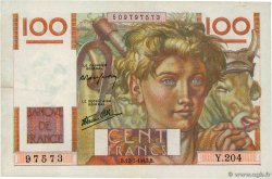 100 Francs JEUNE PAYSAN Favre-Gilly FRANCE  1947 F.28ter.02 TTB+