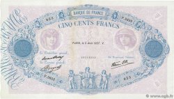 500 Francs BLEU ET ROSE modifié FRANKREICH  1937 F.31.01 fST