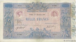 1000 Francs BLEU ET ROSE FRANCE  1910 F.36.24 F