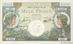 1000 Francs COMMERCE ET INDUSTRIE FRANCIA  1941 F.39.04 SC