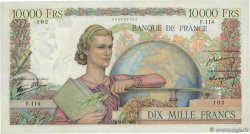 10000 Francs GÉNIE FRANÇAIS FRANCE  1946 F.50.05 VF