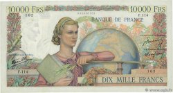 10000 Francs GÉNIE FRANÇAIS FRANKREICH  1946 F.50.05 SS