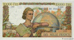 10000 Francs GÉNIE FRANÇAIS FRANCIA  1953 F.50.64 MBC+