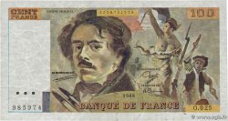 100 Francs DELACROIX modifié Faux FRANCIA  1988 F.69.12x BC+
