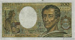 200 Francs MONTESQUIEU Faux FRANCIA  1981 F.70.01x BC