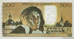 500 Francs PASCAL Spécimen FRANKREICH  1968 F.71.01Spn fVZ