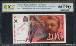 200 Francs EIFFEL Spécimen FRANKREICH  1995 F.75.01Spn ST