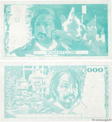 1000 Francs BALZAC Échantillon FRANKREICH  1980 EC.1980.01 ST