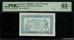 50 Centimes TRÉSORERIE AUX ARMÉES 1917 FRANCIA  1917 VF.01.11 FDC