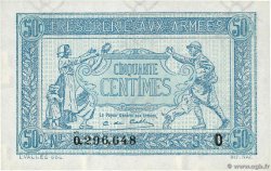 50 Centimes TRÉSORERIE AUX ARMÉES 1917 FRANKREICH  1917 VF.01.15 ST