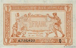 1 Franc TRÉSORERIE AUX ARMÉES 1919 FRANKREICH  1919 VF.04.04 fST+