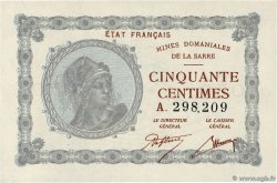 50 Centimes MINES DOMANIALES DE LA SARRE FRANCE  1920 VF.50.01 NEUF
