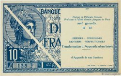 10 Francs Publicitaire FRANCE Regionalismus und verschiedenen  1920 F.- fST+