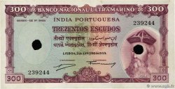 300 Escudos Annulé INDE PORTUGAISE  1959 P.44 TTB