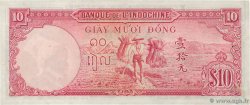 10 Piastres FRENCH INDOCHINA  1946 P.080 XF+