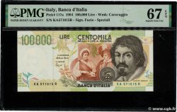 100000 Lire ITALIA  1994 P.117a FDC