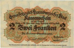 2 Francs LUXEMBURG  1919 P.28 fST