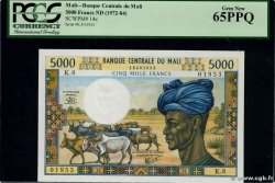 5000 Francs MALí  1984 P.14e FDC