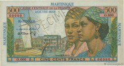500 Francs Pointe à Pitre Spécimen MARTINIQUE  1946 P.32s