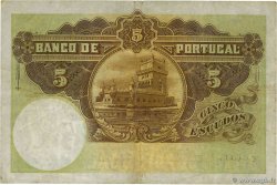 5 Escudos PORTUGAL  1913 P.114 F