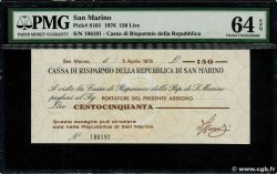 150 Lire SAN MARINO  1976 PS.101 SC+