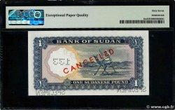 1 Pound Spécimen SUDAN  1961 P.08as FDC