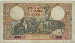 5000 Francs TUNISIA  1942 P.21 q.MB