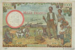 1000 Francs TUNISIA  1946 P.26 q.BB