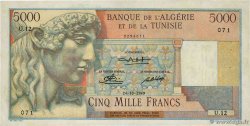 5000 Francs TUNESIEN  1949 P.27 fSS