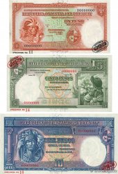 1, 5 et 10 Pesos Spécimen URUGUAY  1935 P.028s, P.29s et P30s AU