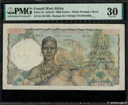1000 Francs FRENCH WEST AFRICA  1946 P.42 MBC