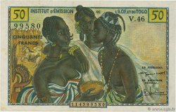 50 Francs FRENCH WEST AFRICA  1956 P.45 VF