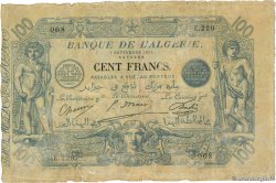 100 Francs ALGÉRIE  1911 P.074 TB