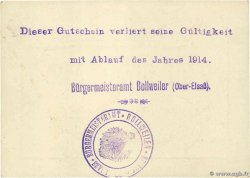 1 Mark GERMANY Bollweiler 1914  UNC-