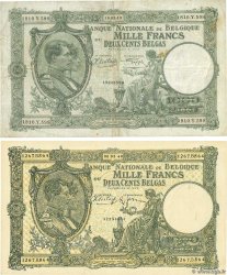 1000 Francs - 200 Belgas Faux BÉLGICA  1943 P.110x BC+