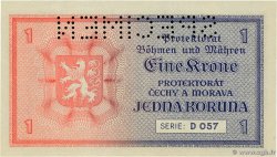 5 Korun Spécimen BOHEMIA Y MORAVIA  1940 P.04s FDC